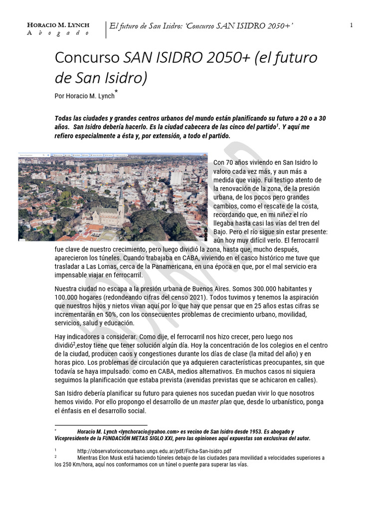 El Futuro de San Isidro - 29may23 | PDF | Buenos Aires