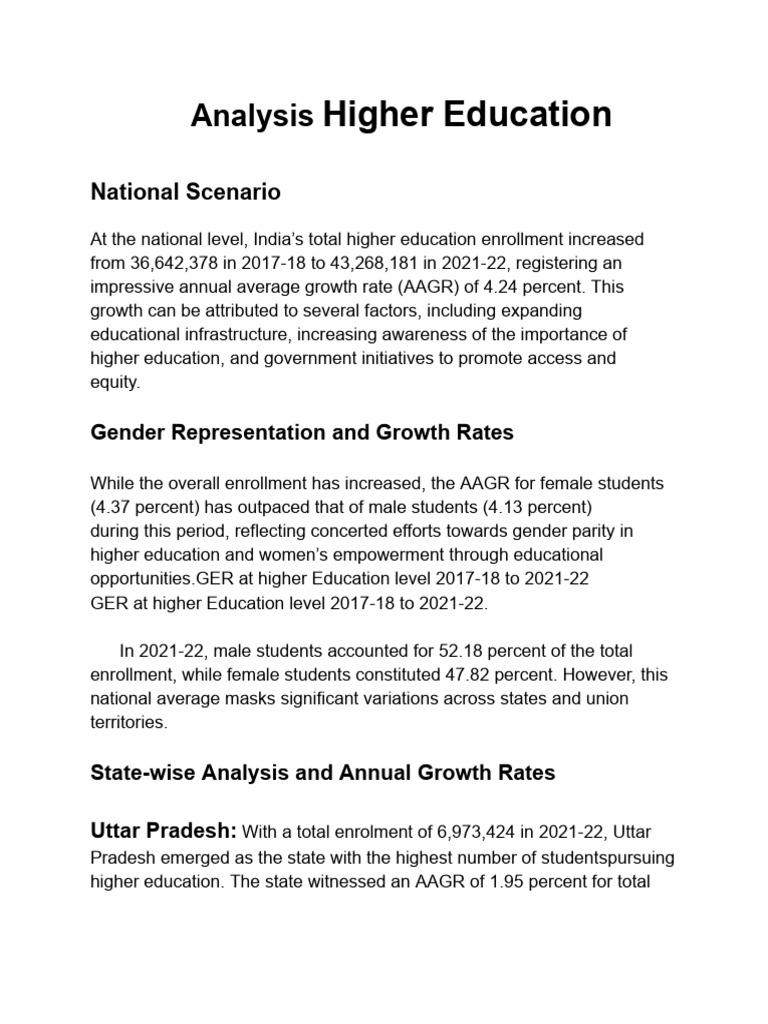 India Higher Education Enrollment Trends | PDF | Identity Politics ...