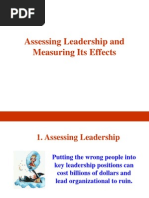 Assessing Leadership and Measuring Its Effects