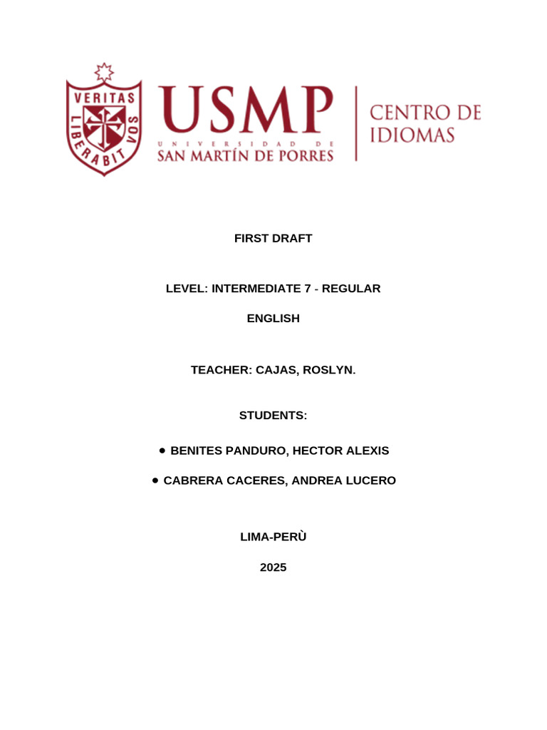 First Draft | PDF