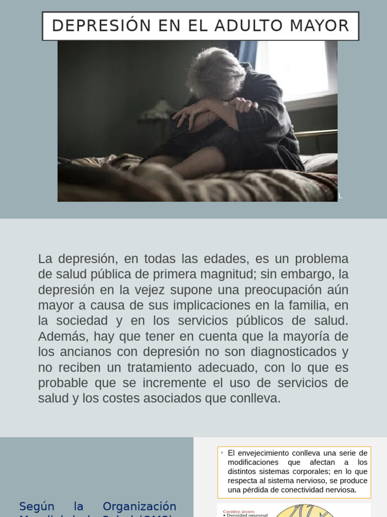 Depresión en Adultos Mayores: Causas y Tratamiento | PDF | Trastorno ...
