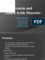 Protein and Amino Acids Disorder