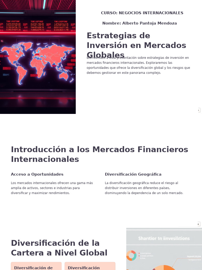 Estrategias de Inversion en Mercados Globales | PDF | Inversiones ...