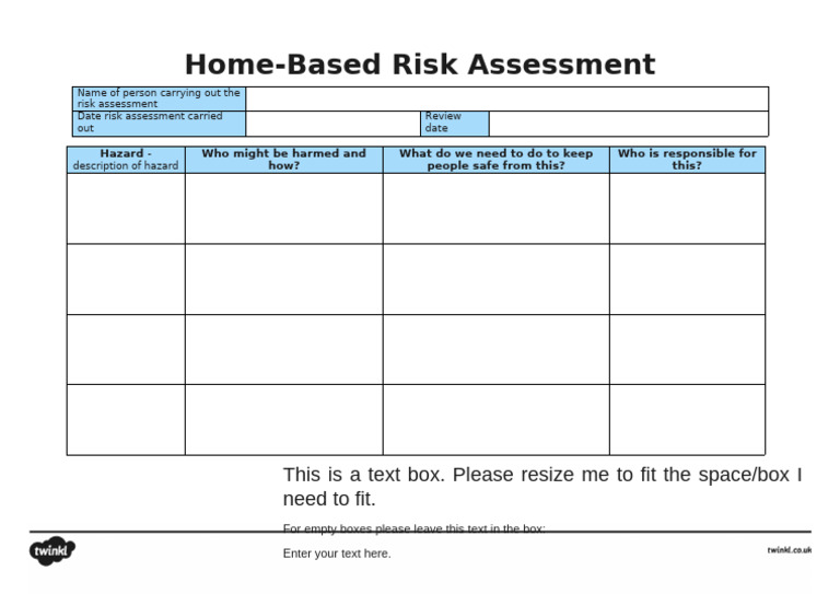 Home Risk Assessment | PDF