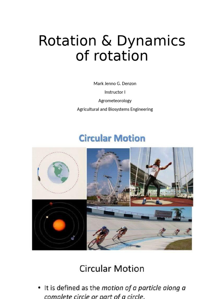 Circular Motion and Angular Dynamics | PDF | Acceleration | Mechanics