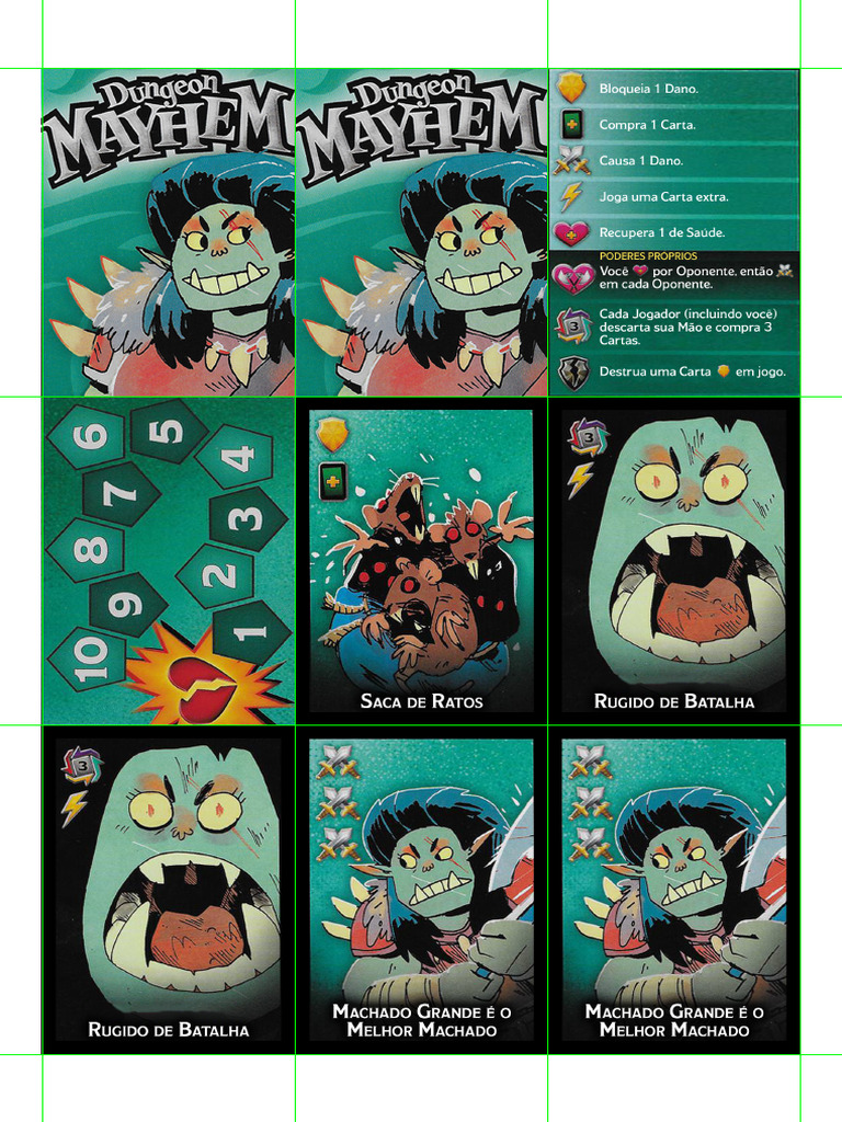 Dungeon Mayhem - Cartas | PDF