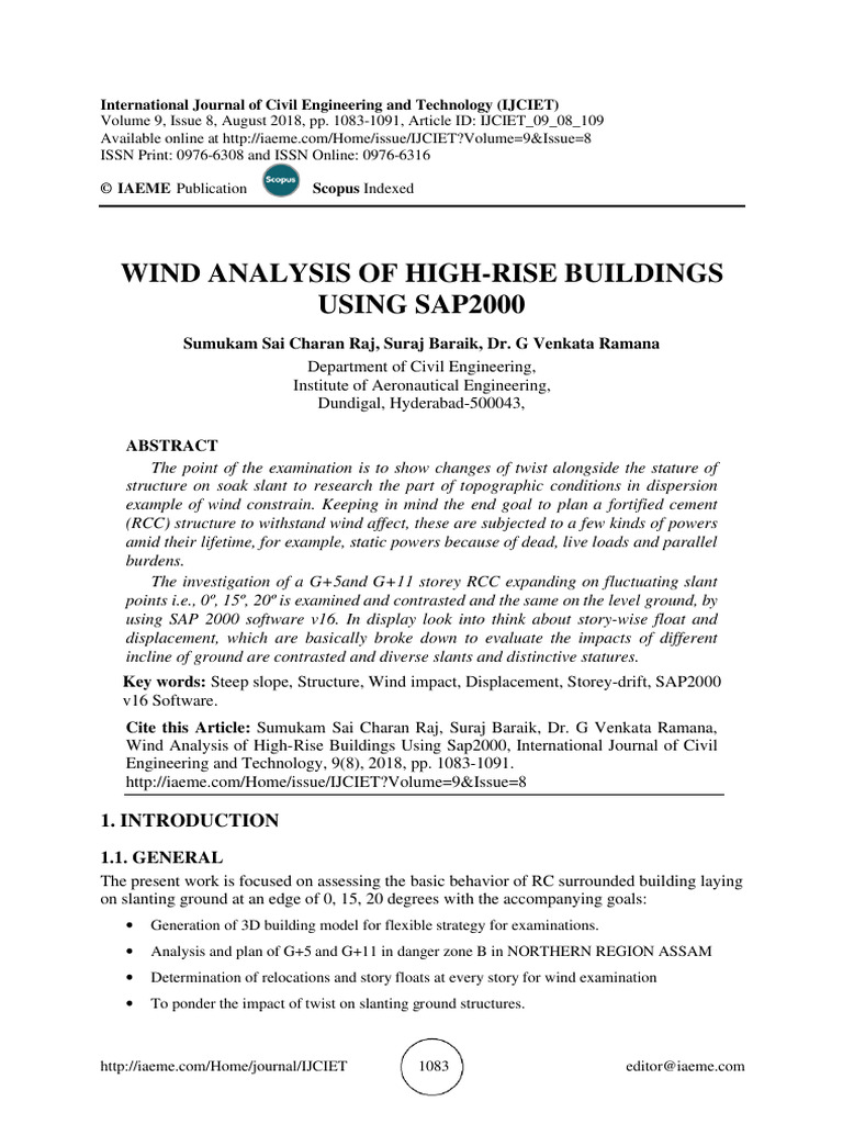 Wind Analysis of High-Rise Buildings | PDF | Civil Engineering ...