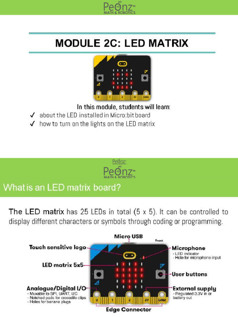 Microbit Lesson 2 | PDF