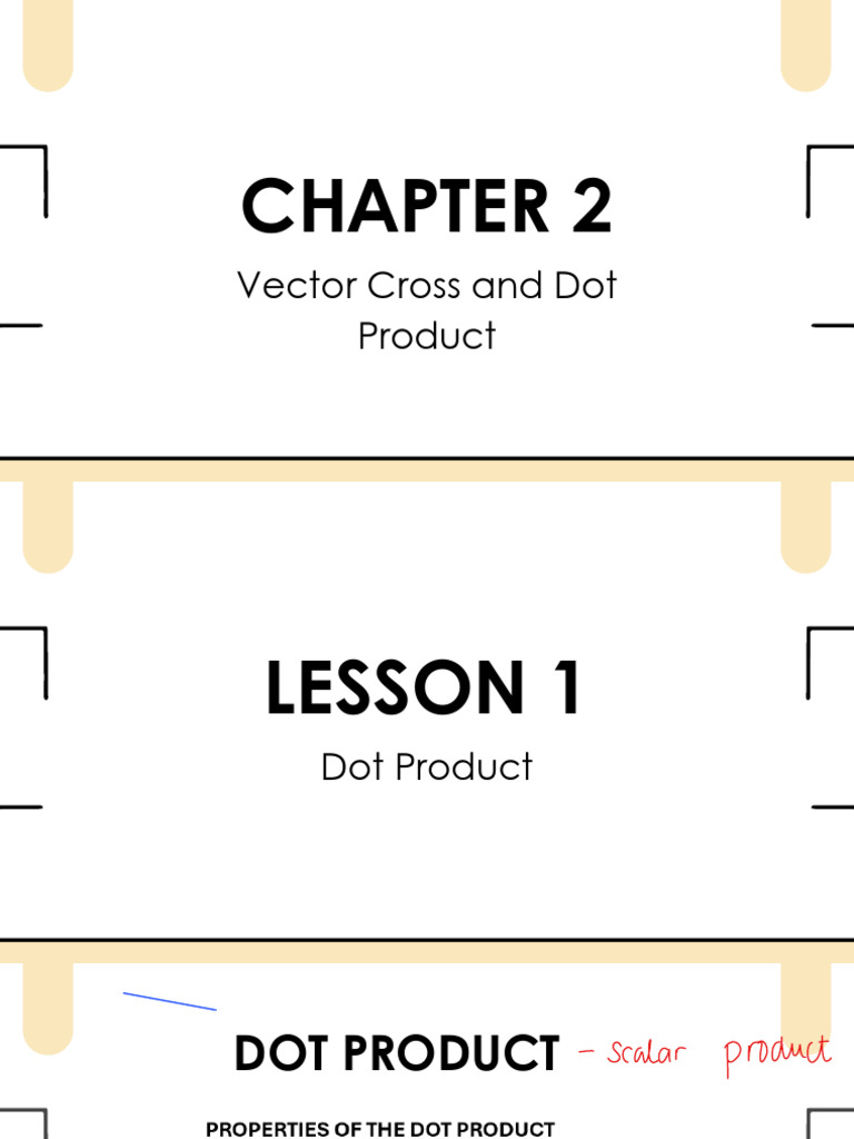 Vector Dot and Cross Products Explained | PDF