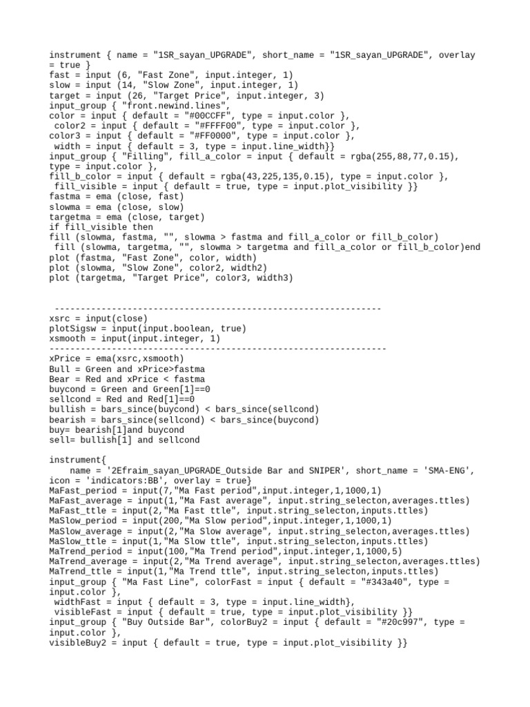Trading Indicator Script for MA Analysis | PDF