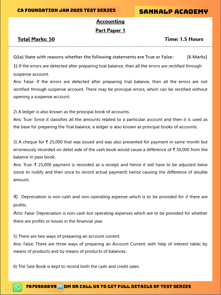 CAF Paper 1: Accounting Concepts | PDF | Debits And Credits | Banks