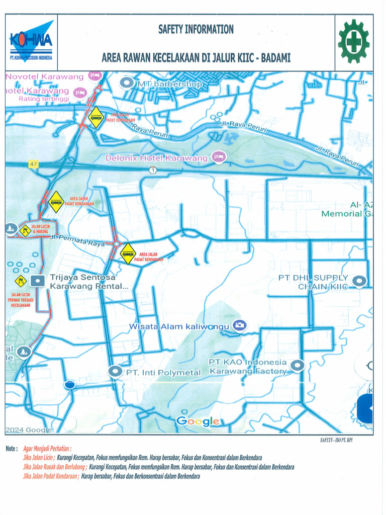 Mapping Lintasan jalur jalan raya berbahaya | PDF