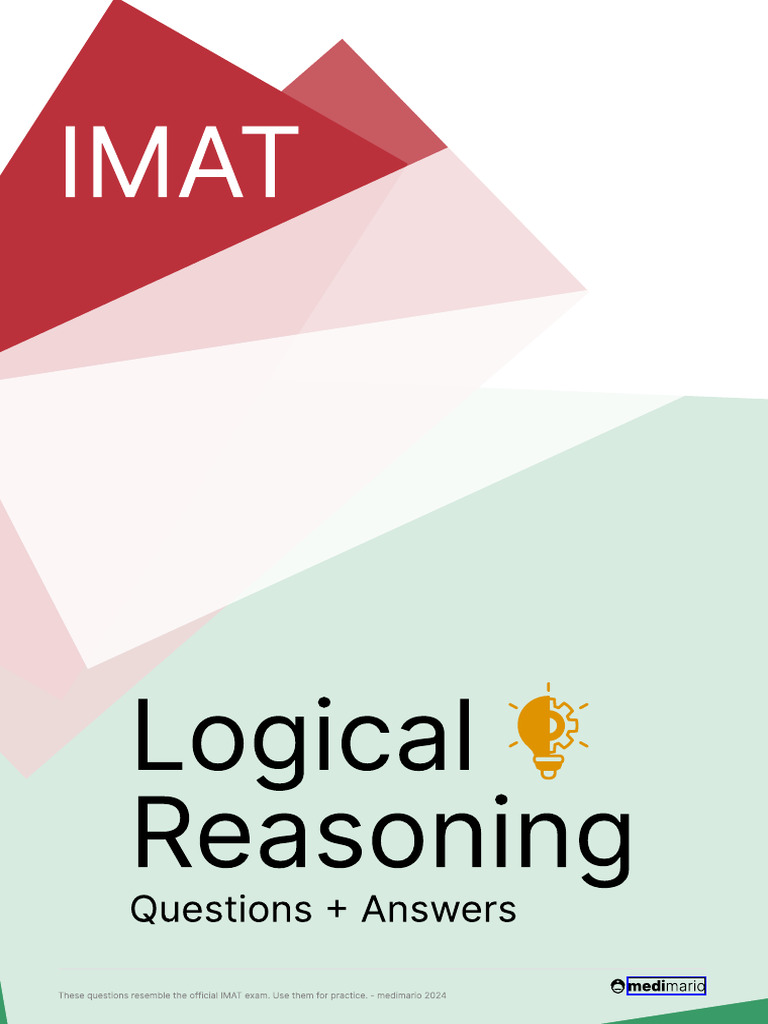 IMAT Logical Reasoning Practice Questions | PDF