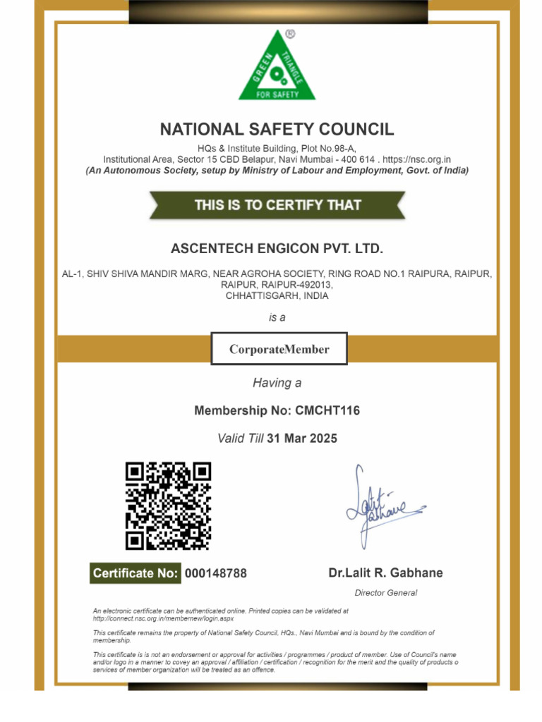 NSC Certificate | PDF