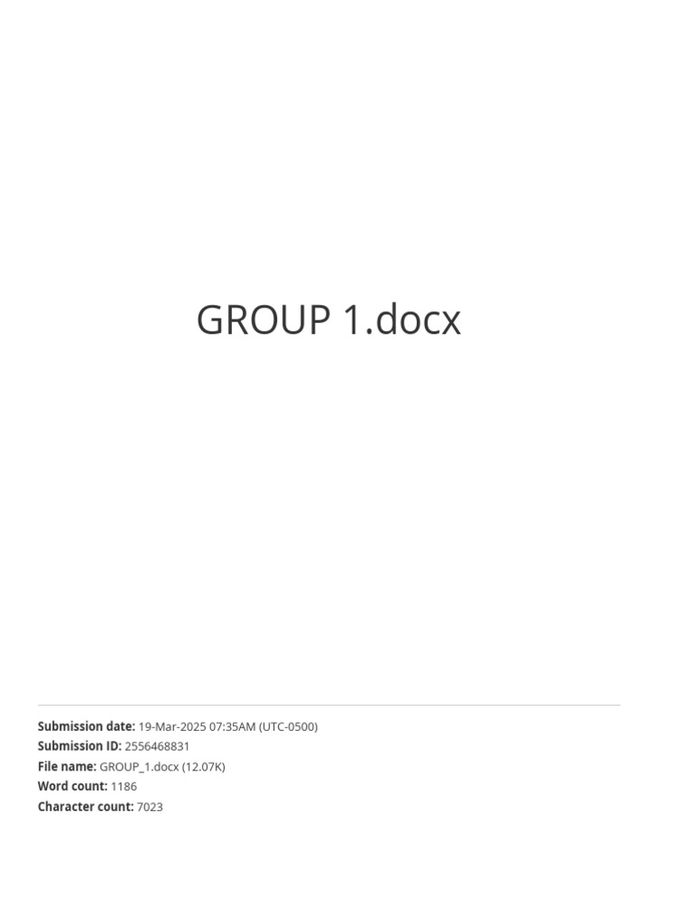 Group 1 | PDF