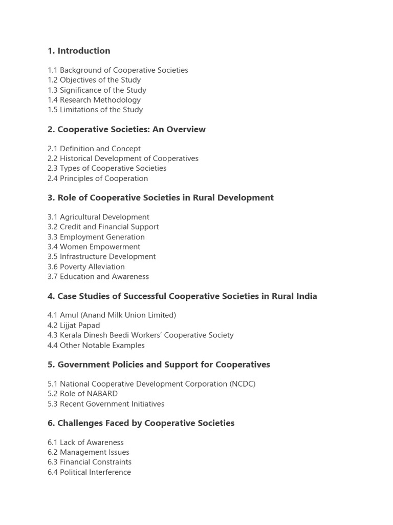 Role of Cooperatives in Rural India | PDF