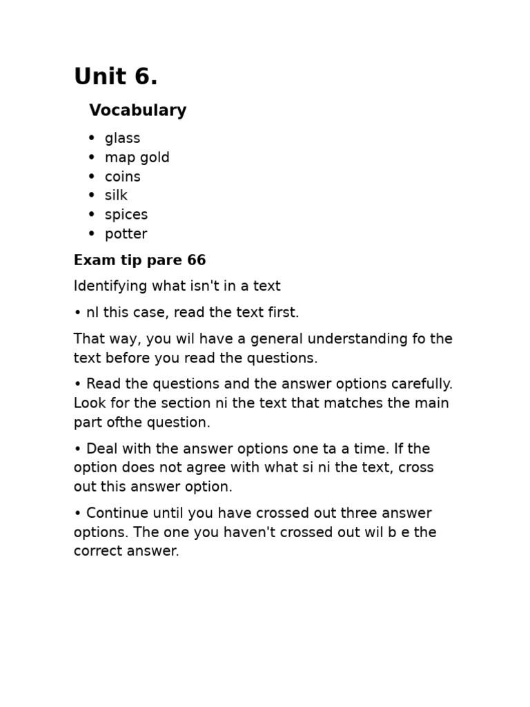 Vocabulary and Grammar Study Guide | PDF