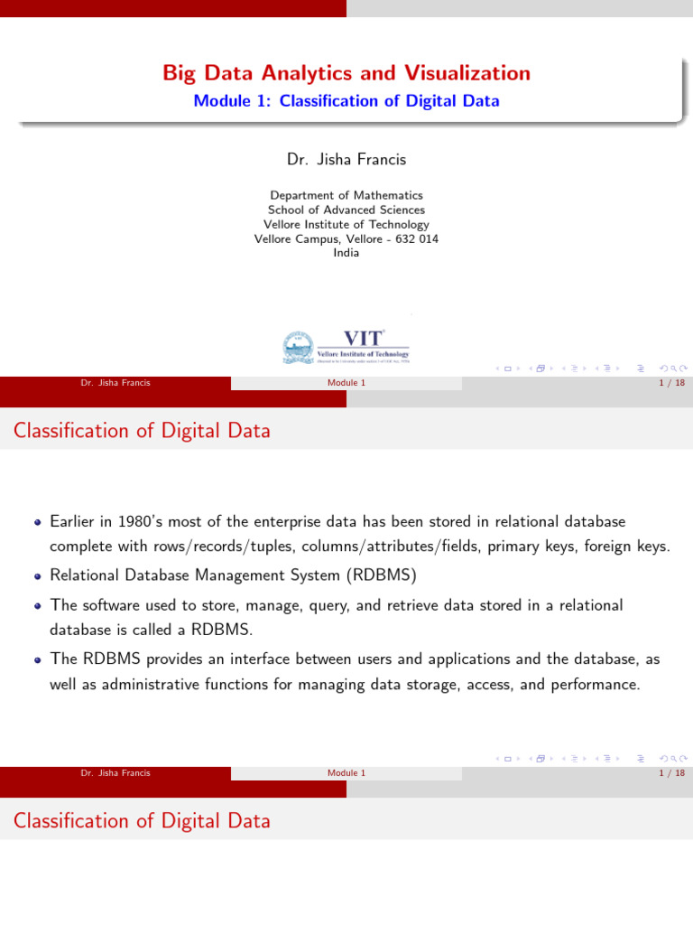 Big Data and RDBMS Overview | PDF | Relational Database | Databases
