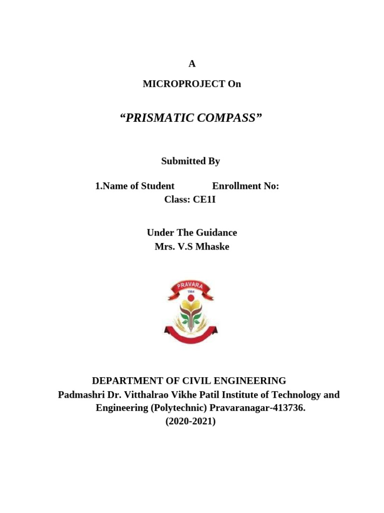 Project Report On Digital Planimeter | PDF | Compass | Surveying