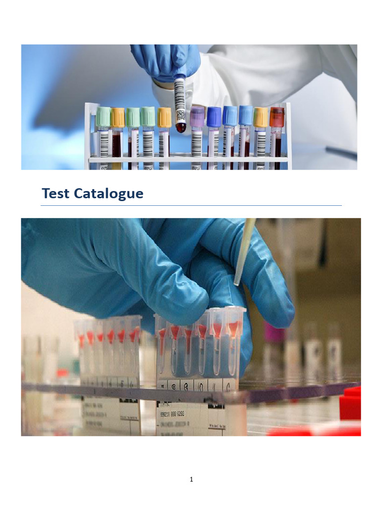 Lab Test Catalogue for Jahra Facilities | PDF | Medical Specialties | Blood