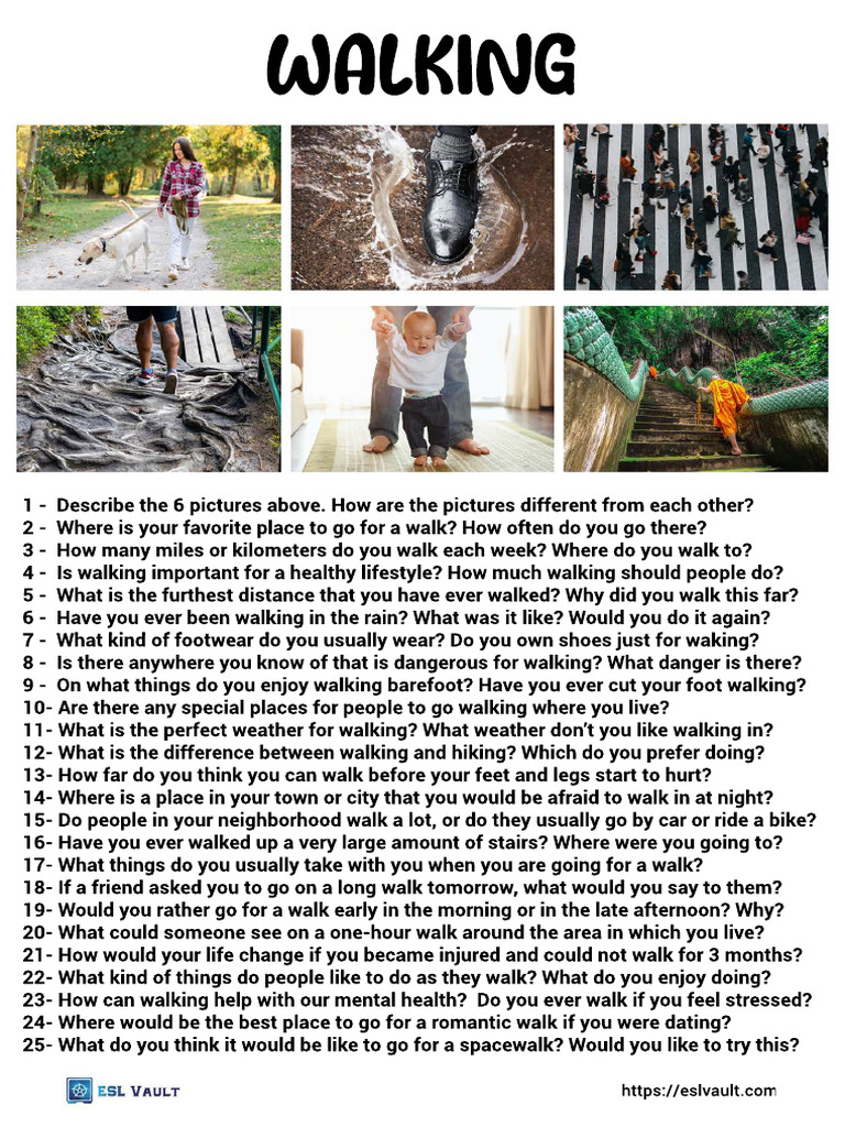 Engaging Walking and Talk Questions | PDF
