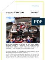 Exhibición Bike Trial Gira 2012