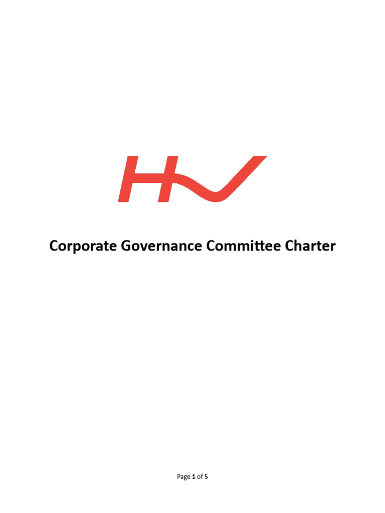 HVH Corporate Governance Committee Charter FINAL 07.06.23 | PDF ...