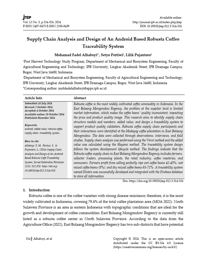 57260-Article Text-306010-2-10-20241029 | PDF | Coffee | Supply Chain