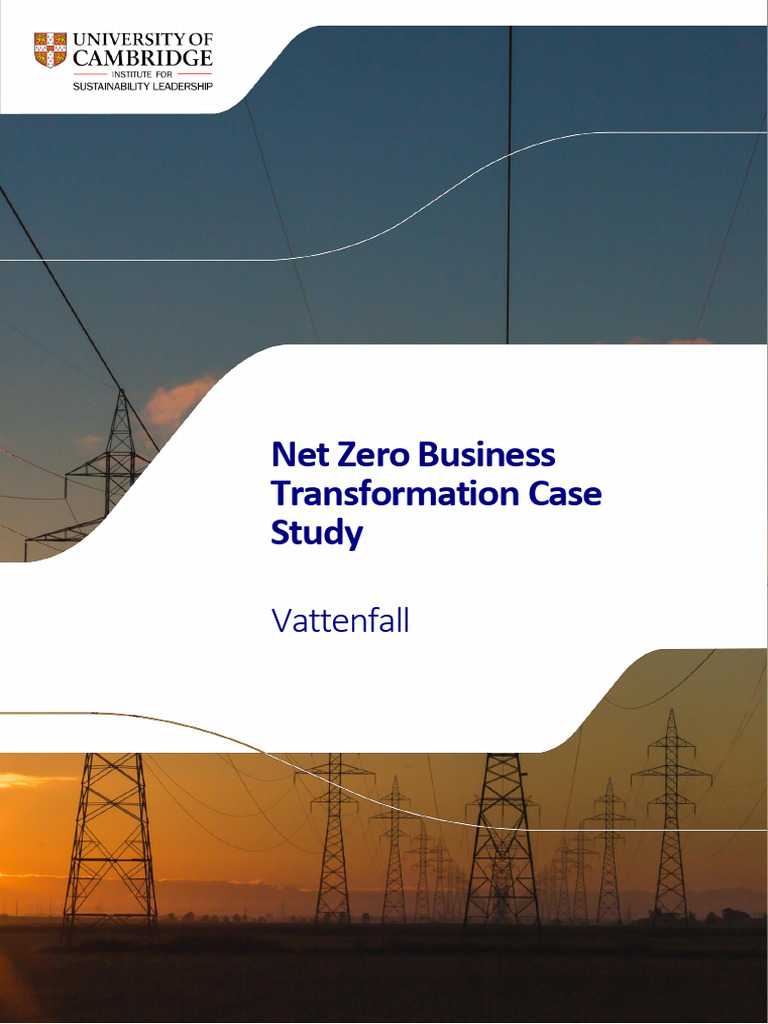 Nzi Case Study Vattenfall | PDF | Sustainability | Economies