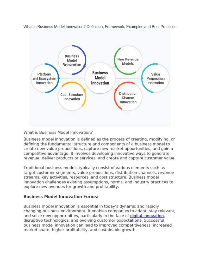 Understanding Business Model Innovation | PDF | Business Model | Innovation