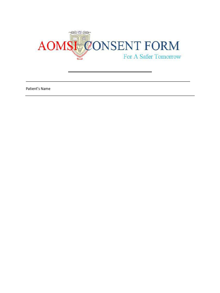 TMJ Surgery Consent Form | PDF | Surgical Specialties | Clinical Medicine