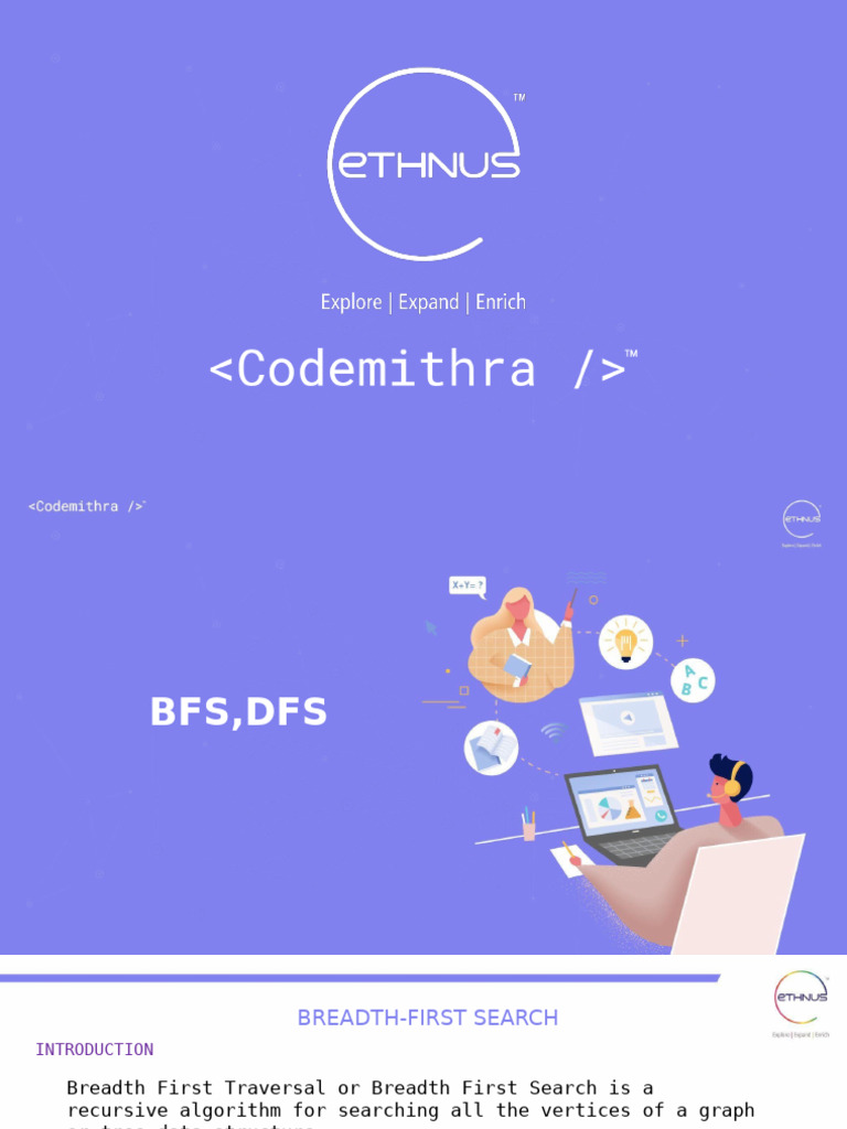 BFS and DFS Algorithms Explained | PDF | Vertex (Graph Theory ...