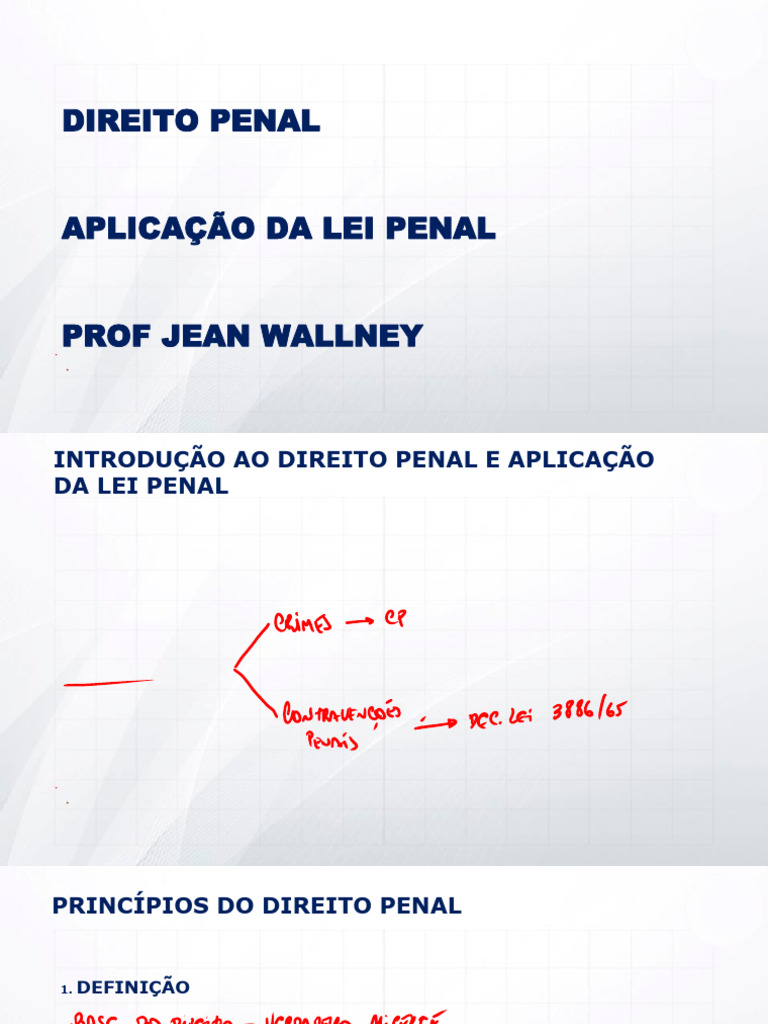 Princípios do Direito Penal e Aplicação | PDF | Crimes | Crime e Violência