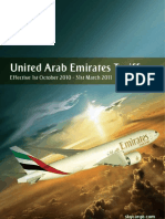 United Arab Emirates Tariff - 1st October 2010 To 31st March 2011