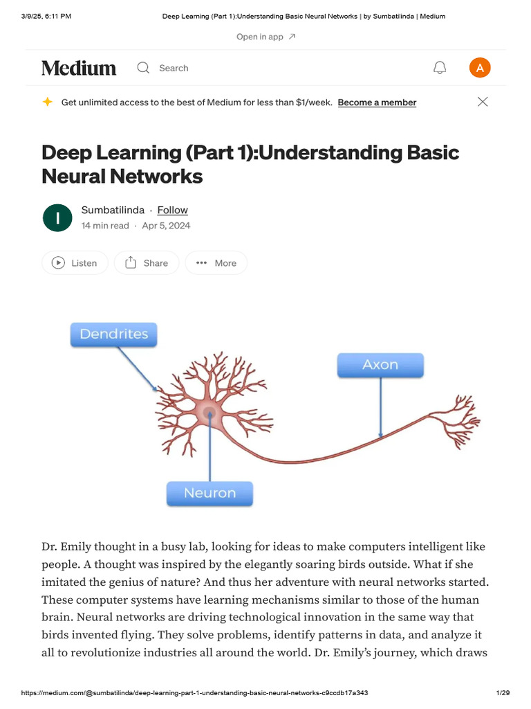 Deep Learning (Part 1) - Understanding Basic Neural Networks - by ...