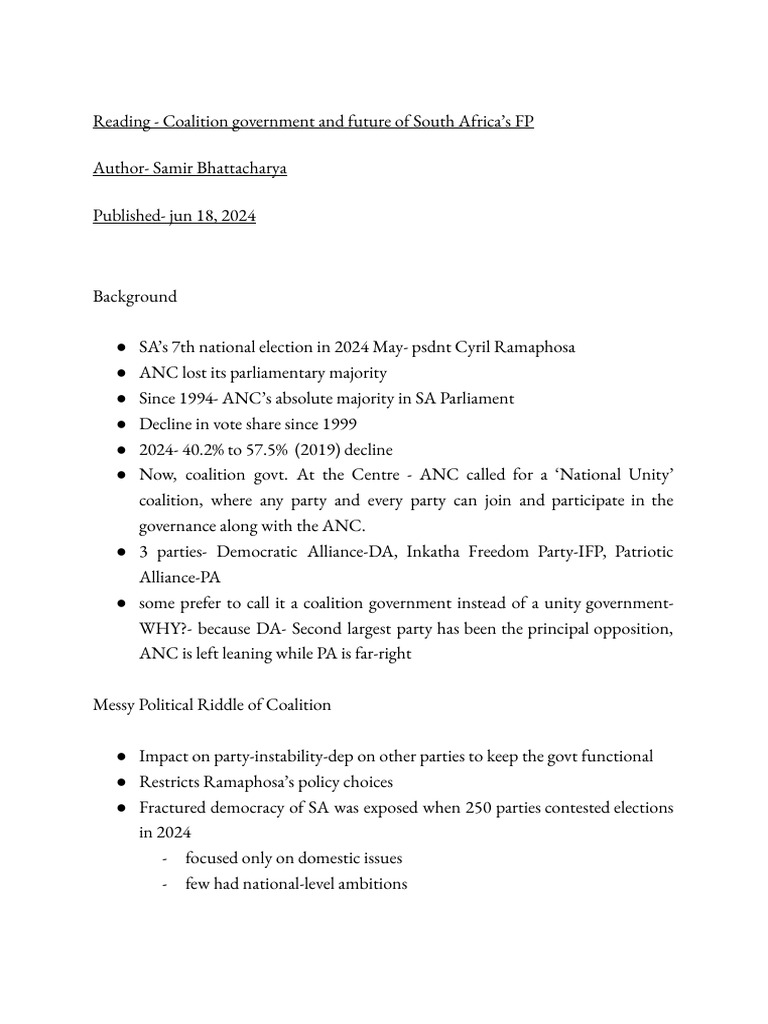 IREP NOTES-article 1 | PDF | Thabo Mbeki | Jacob Zuma