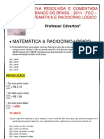 Prova Resolvida e Comentada Do Banco Do Brasil-2011