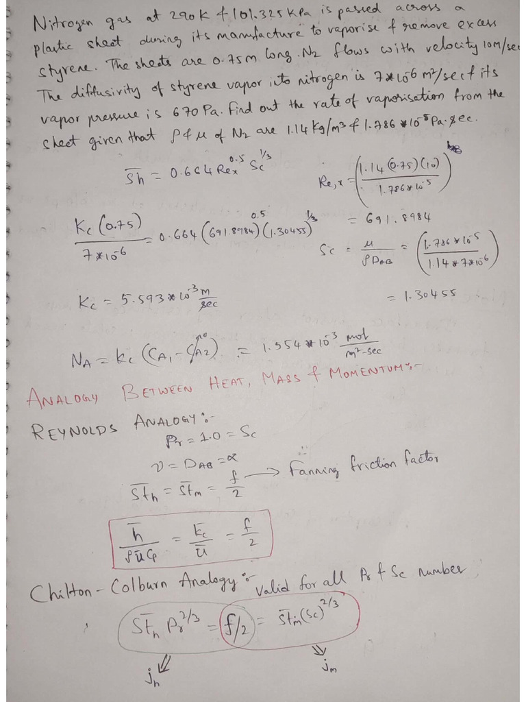 Interphase Mass Transfer | PDF