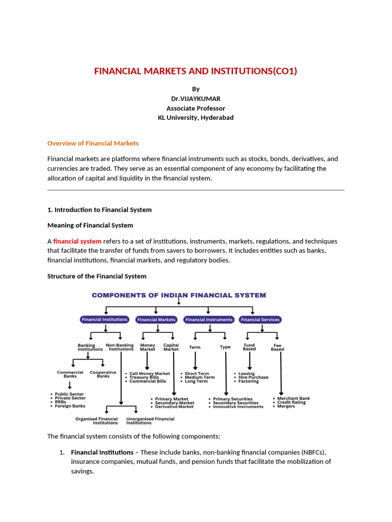 Overview of Financial Markets & New Issues | PDF | Stocks | Securities ...