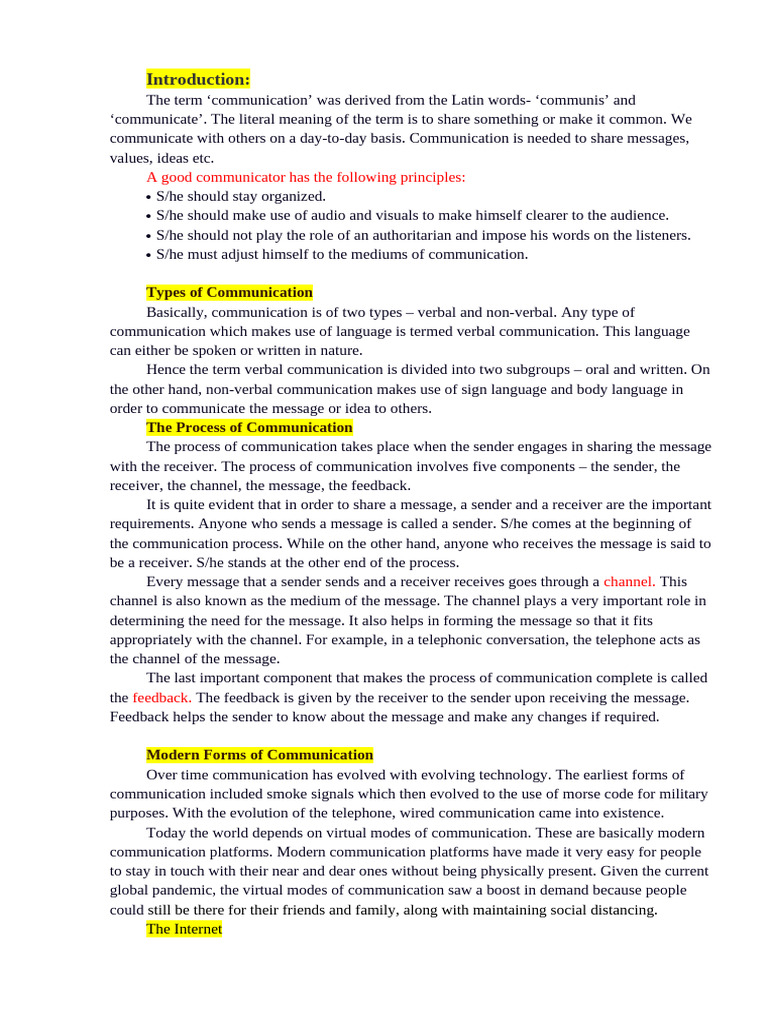 Modern Means of Communication Explained | PDF | Communication | Telephone