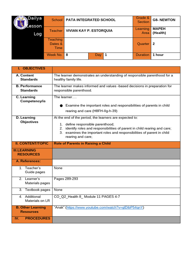 Roles of Parents in Child Rearing | PDF | Parenting | Learning