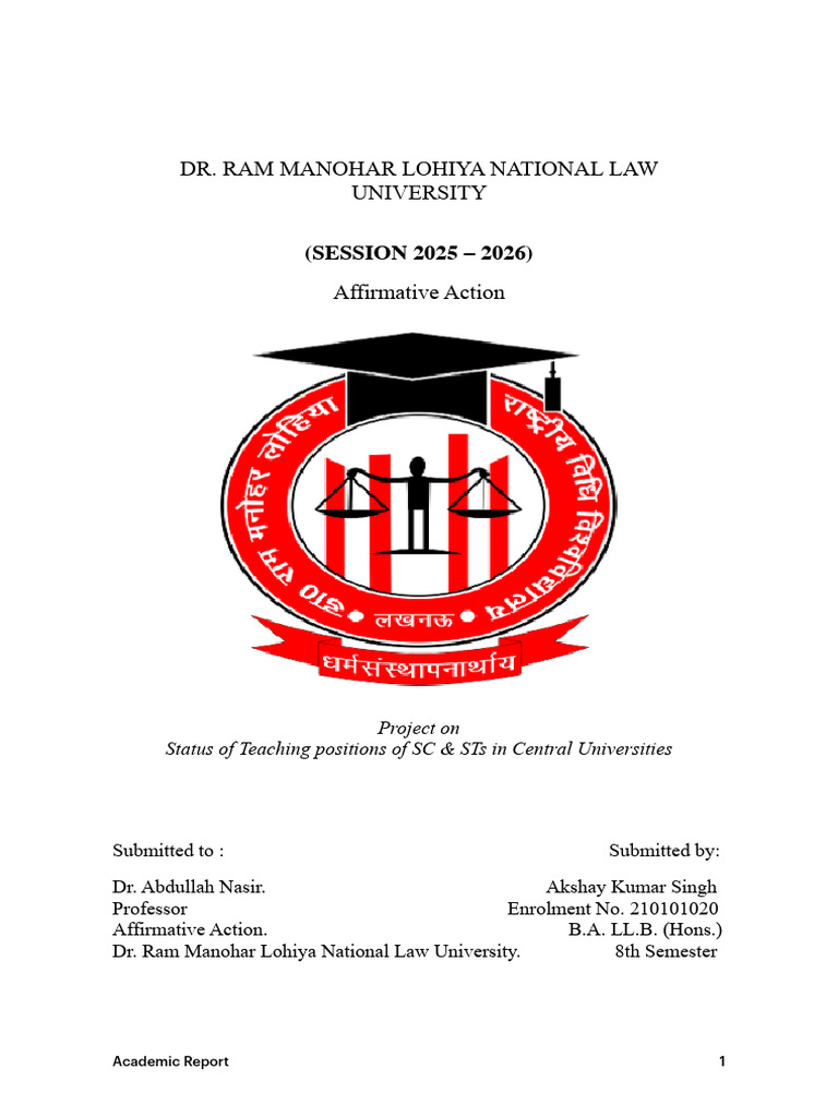 SC & ST Teaching Positions in Universities | PDF
