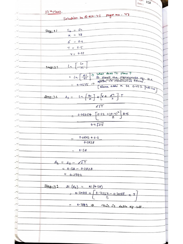 Derivative Class 15 Notes | PDF