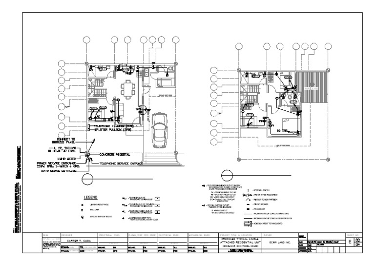 Power Layout Plans for Building Design | PDF | Technical Drawing | Drawing