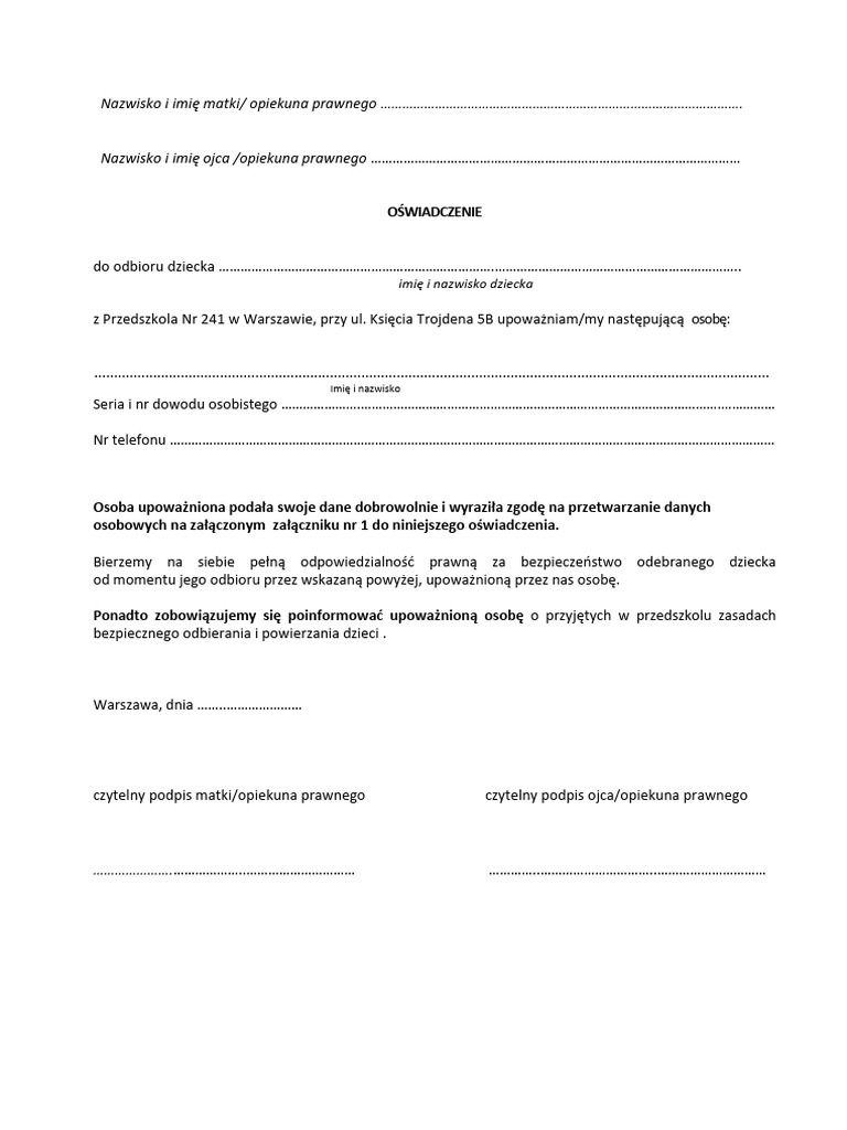 oswiadczenie-do-odbioru-dziecka-z-przedszkola-pdf