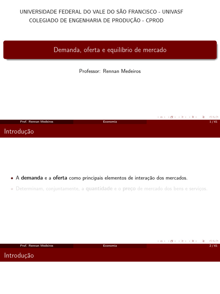 Demanda e Oferta no Mercado Competitivo | PDF | Demanda | Oferta e procura