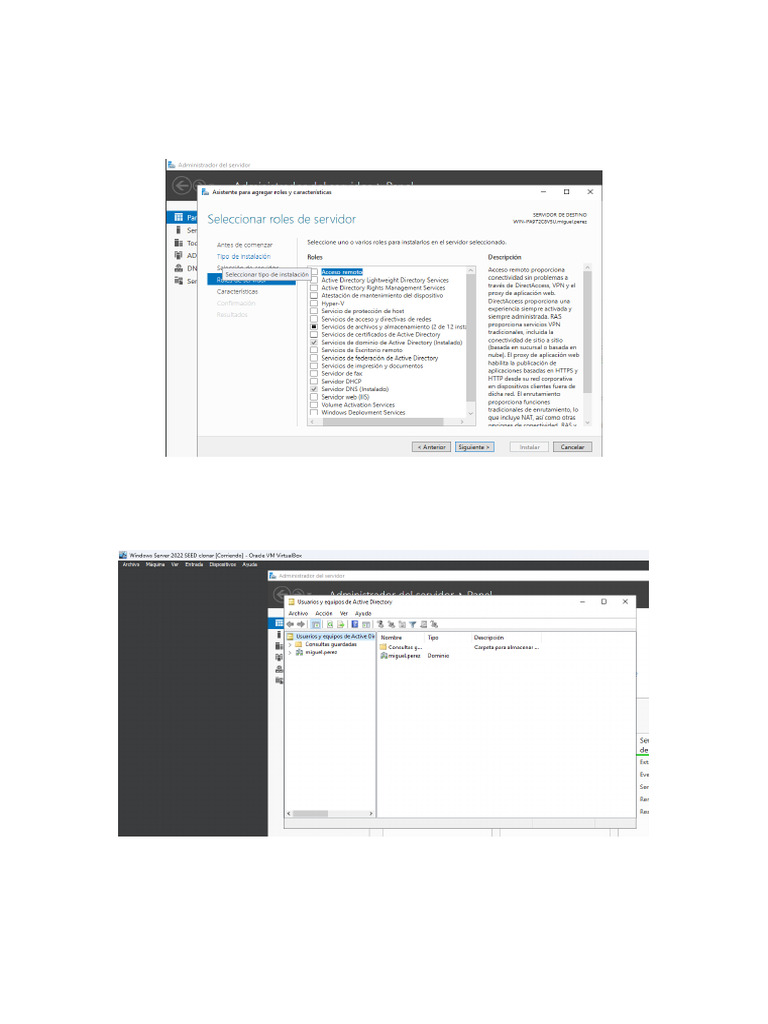 Configuración de Dominio en Windows Server | PDF