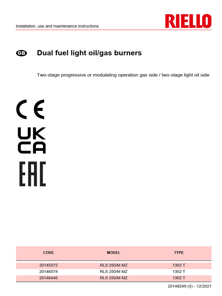 Manual-RLS-250M | PDF | Combustion