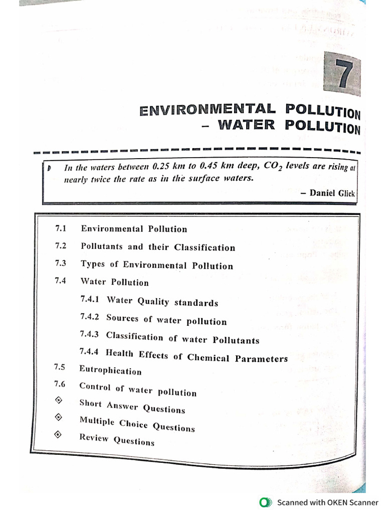 Water Pollution | PDF