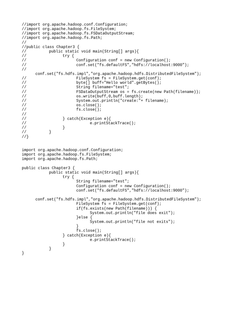 Hadoop File System Operations Guide | PDF
